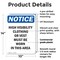 Signmission High Visibility Clothing Or Vest, 10 in W x Rectangle, Plastic OS-2PACK-NS-P-1014-V-13499 - alternate 2